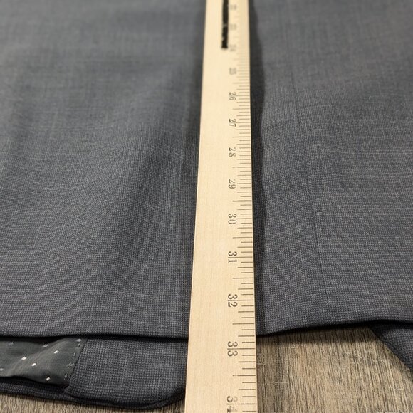 Michael Strahan Collection Blazer Sport Coat Mens 48L Gray Long Sleeve Button - Picture 11 of 12